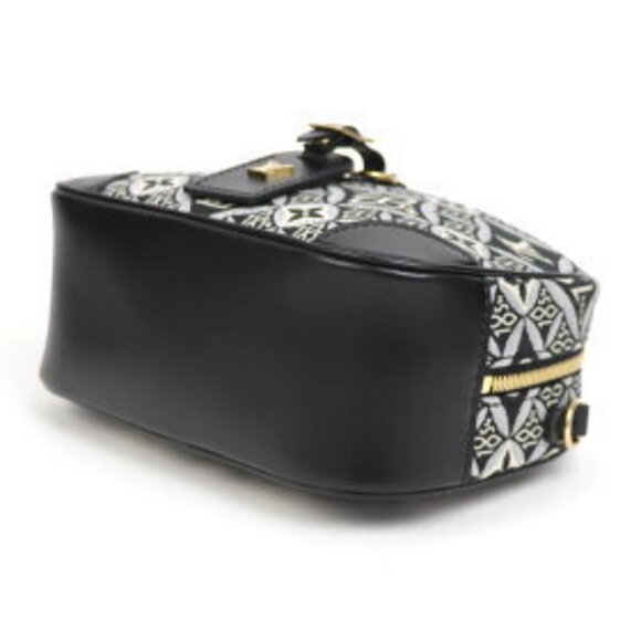 Louis Vuitton Deauville Gray Jacquard Flower LV Camera Bag Black Since 1984 - Picture 9 of 14